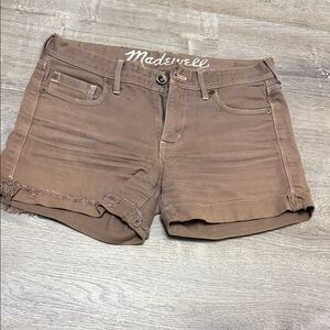 Madewell Women's Tan Jean Shorts